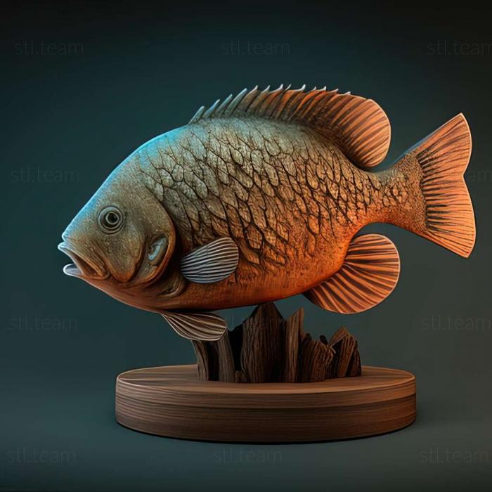 3D model Common sunfish fish (STL)